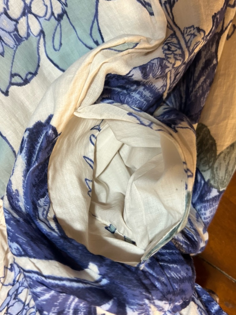 Abercrombie & Fitch Blue Floral Strapless Easy Waist Maxi Dress Womens S Tall - Picture 10 of 10